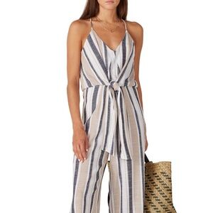 RTR Louna Tie Front Jumpsuit